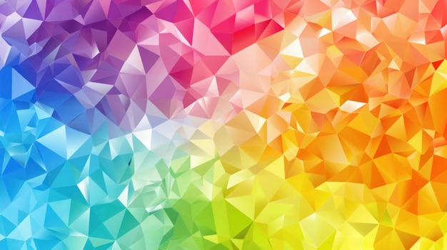 gradient colored triangle abstract background Multicolor geometric triangle wallpaper