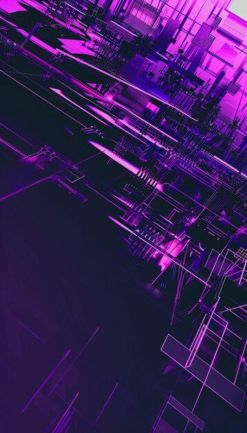 gradient cyberpunk violet abstraction AI generative