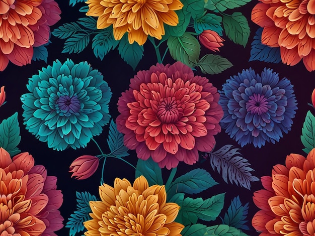 gradient effect on a floral illustration