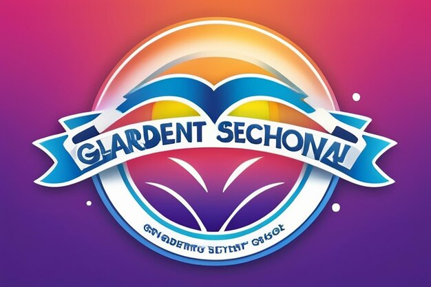 Photo gradient elementary school logo