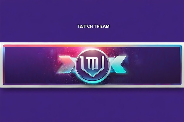 Photo gradient football twitch banner template