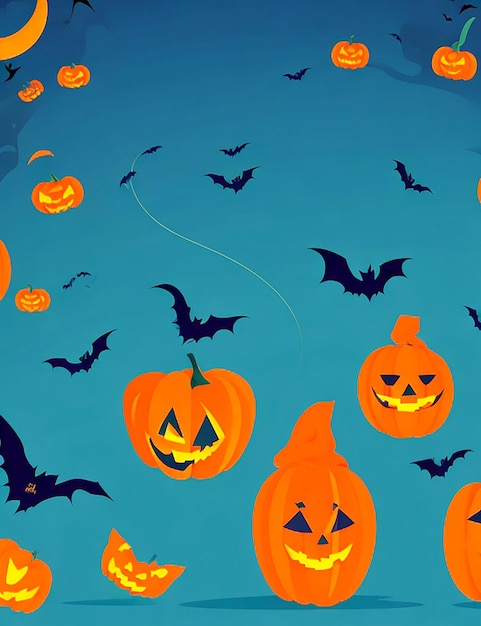 gradient halloween frame template generate by AI