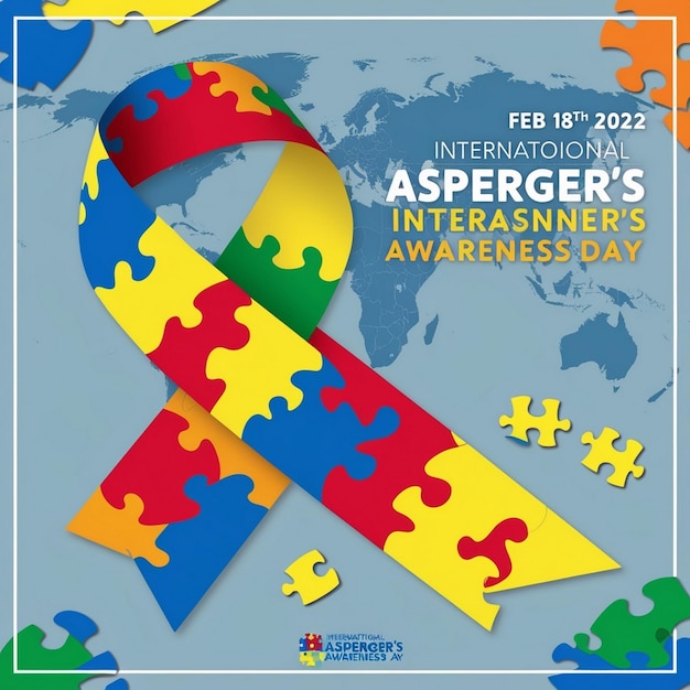 Photo gradient international asperger day background