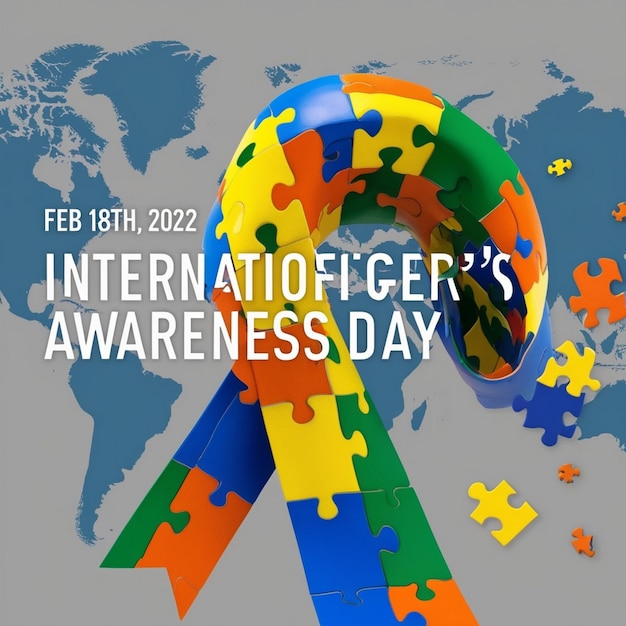 Photo gradient international asperger day background