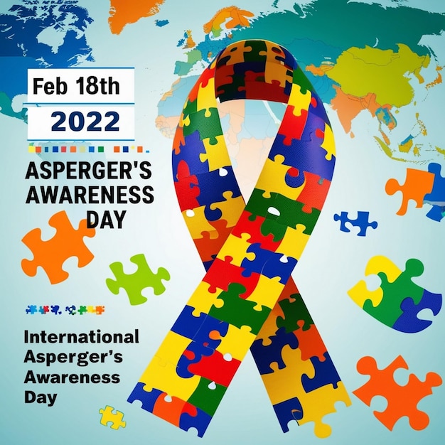 Photo gradient international asperger day background