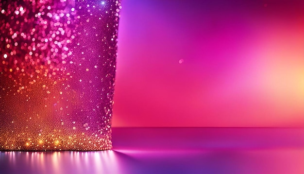 Gradient iridescent glitter background