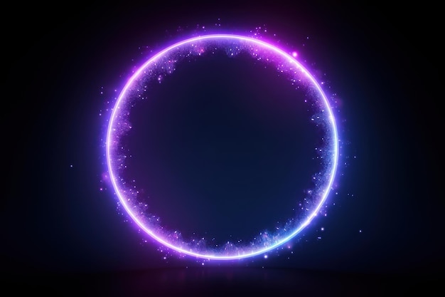 Gradient light astronomy circle shape