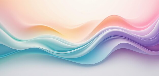 Gradient lines in pastel colors Volumetric gradient shapes