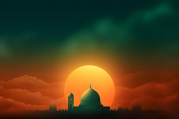 Gradient mawlid al nabi background