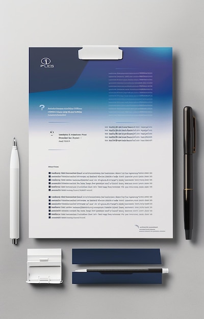 Photo gradient real estate letterhead template