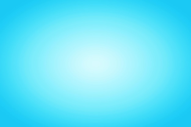 Gradient Sky Blue Radial Beam for Abstract Background