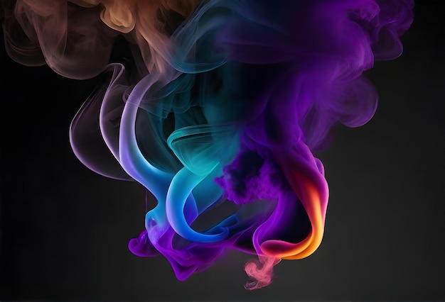 Gradient smoke dark background