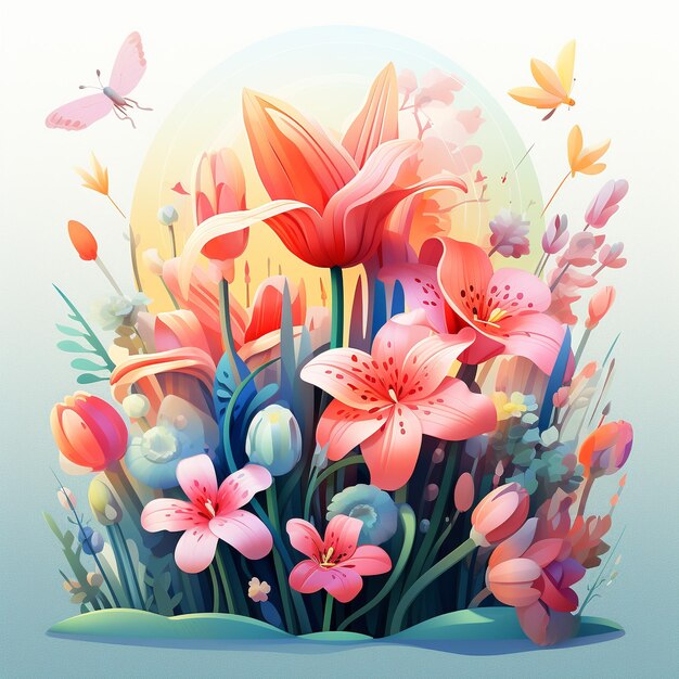 Gradient spring illustration