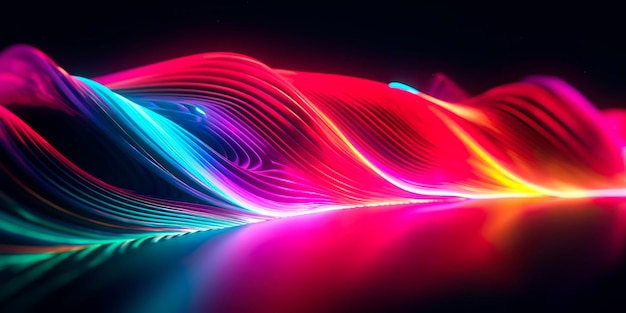 Gradient wave background to add a dynamic and modern feel to your website design Generative AI