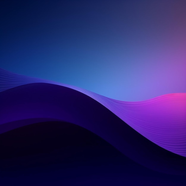 Gradient wave light blue purple abstract background AI Generated art