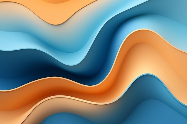 Gradient wave liquid abstract background