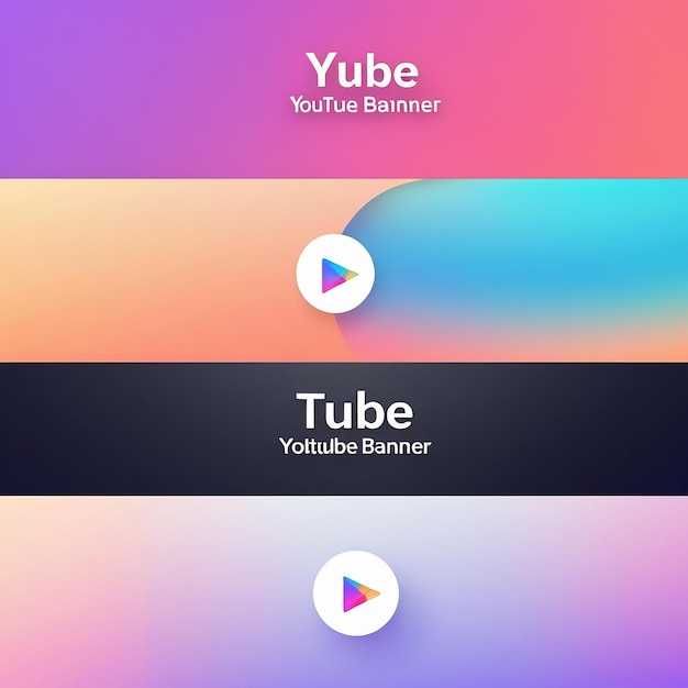 Gradient youtube banner