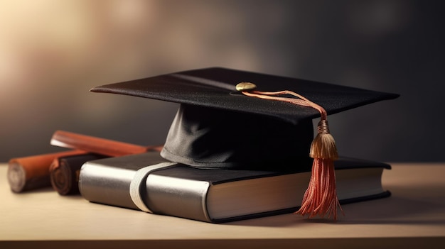 a graduation cap with a tassel on it