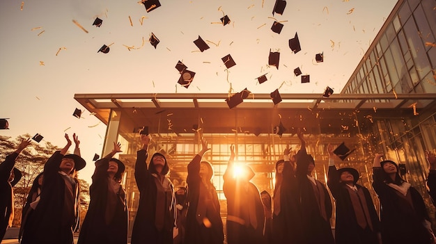 Graduation marks the end of a student formal education