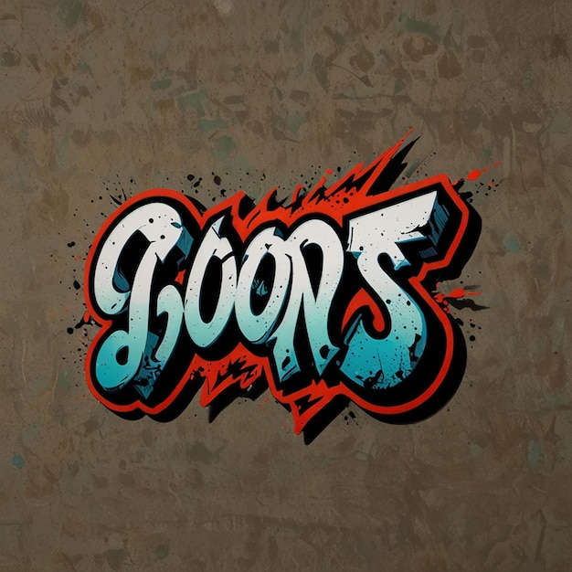 Photo graffiti lettering typography art illustration