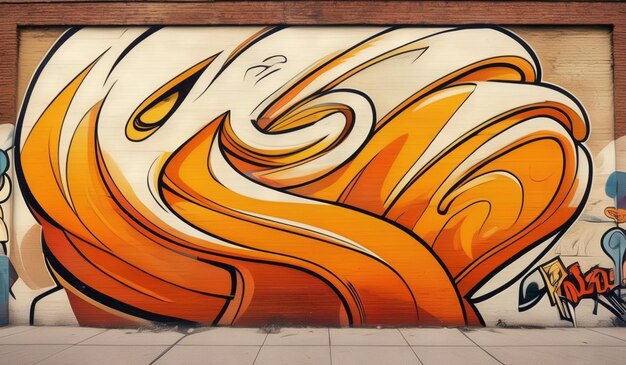 Photo a graffiti wall with the word  fire  on it