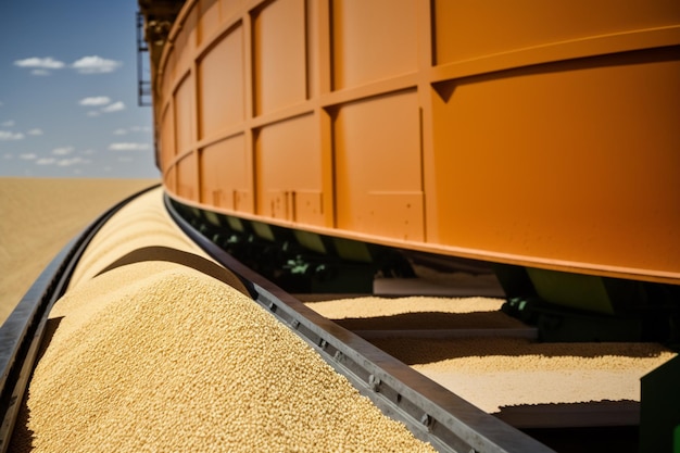 Grain exports Wheat Grain deal shipment and transportation of farm and agrarian products and crops aid to poor countries famine business Agricultural income concept