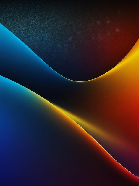 Grainy gradient background blue yellow red abstract