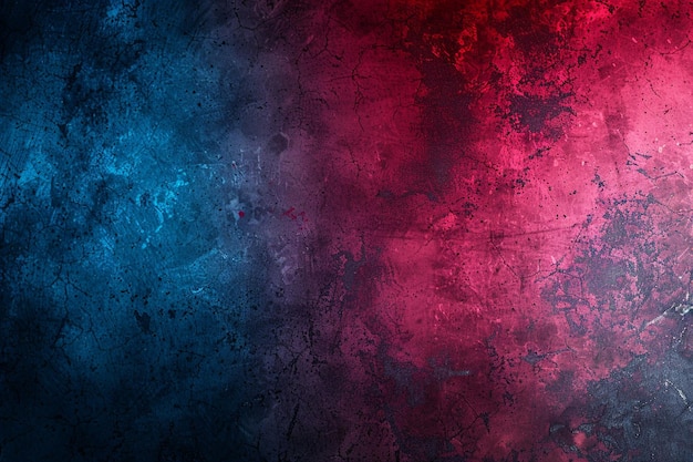 Grainy gradient background Red white and blue colors with soft faded watercolor border texture