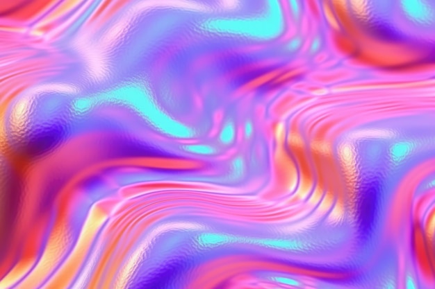 Grainy iridescent holographic gradient background Generative AI