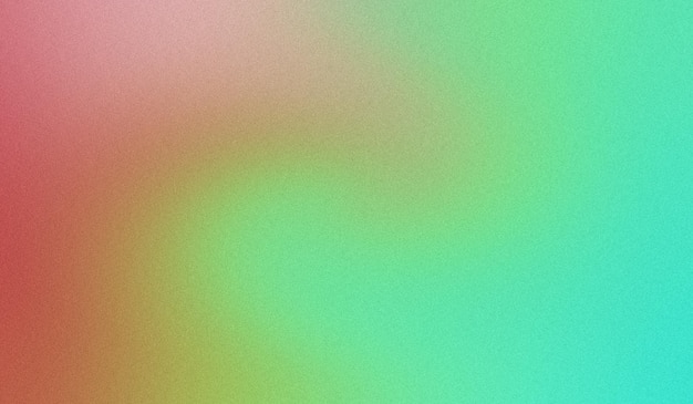 Grainy noise gradient background blends from gentle red to mint green