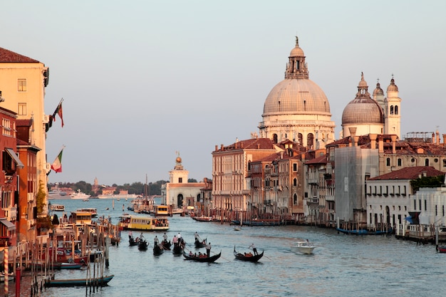 Grand canal of Venice at sunset