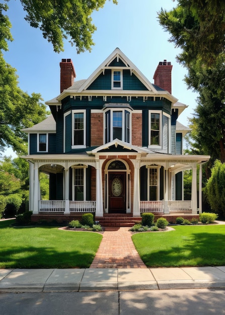 the grandeur of a Victorianstyle home surrounded by historic charm