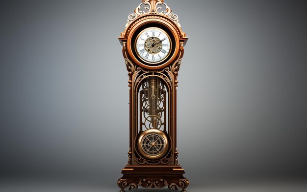 grandfarther clockon transparent background generative ai