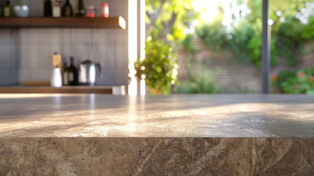 A granite kitchen with a countertop that has a reflection of a sink New modern kitchen