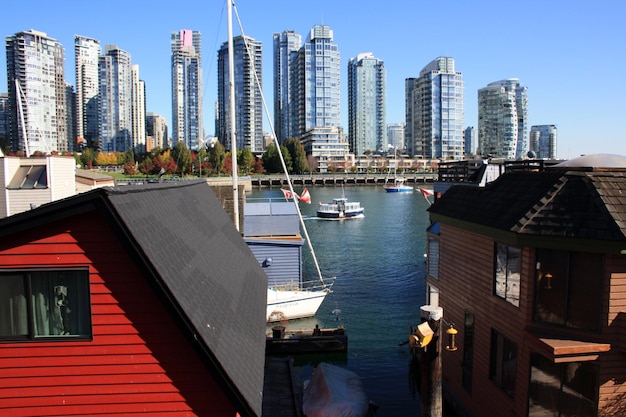 Granville Island and False Creek Vancouver British Columbia Canada