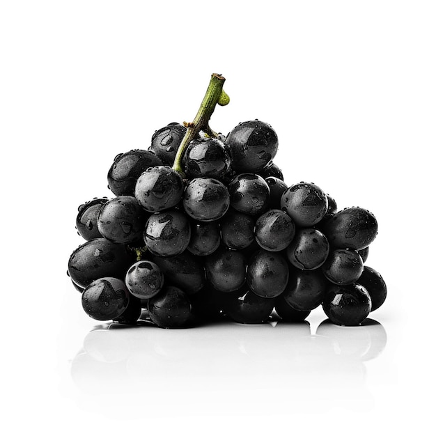 grape fruit food isolated grapes bunch fresh red white healthy wine ripe berry black