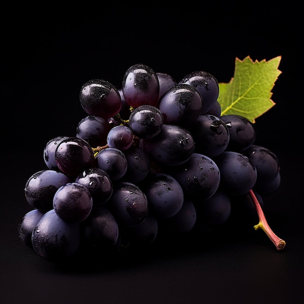 grape fruit food isolated grapes bunch fresh red white healthy wine ripe berry black