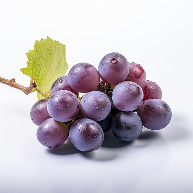 grape fruit food isolated grapes bunch fresh red white healthy wine ripe berry black