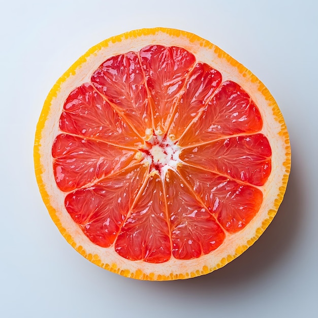 a grapefruit cut in half with the word grapefruit on the bottom