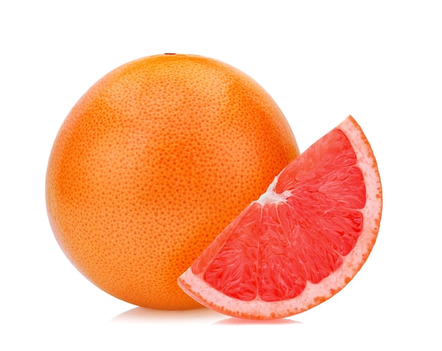 Grapefruit isolated on white background clipping path full depth of field