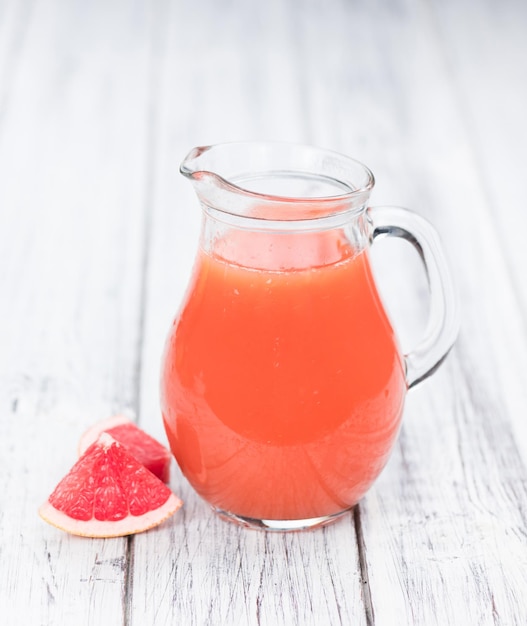 Grapefruit Juice freshly squeezed selective focus