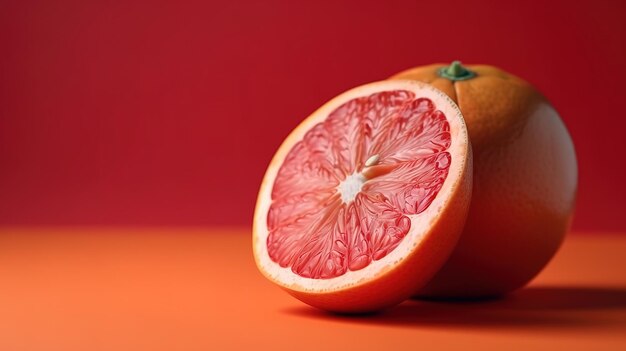 Grapefruit minimal concept Generative Ai