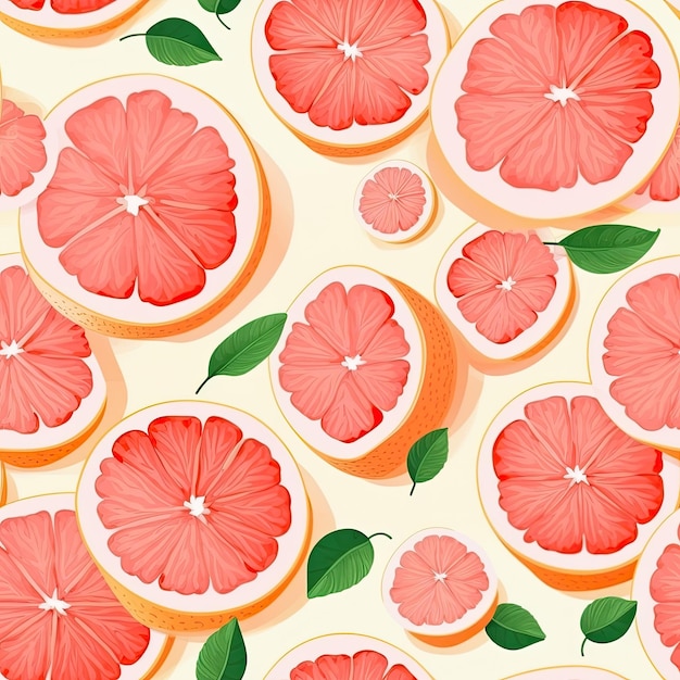 Grapefruits as seamless tiles