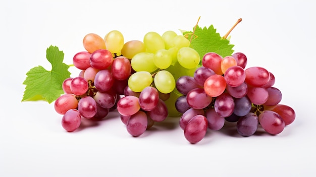 Grapes isolated on white background