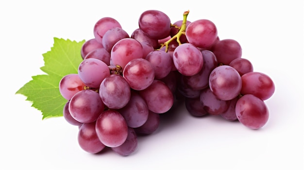 Grapes isolated on white background