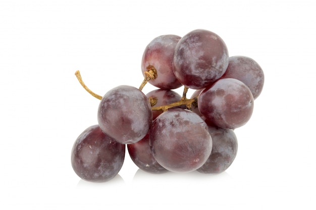 Grapes isolated on white background