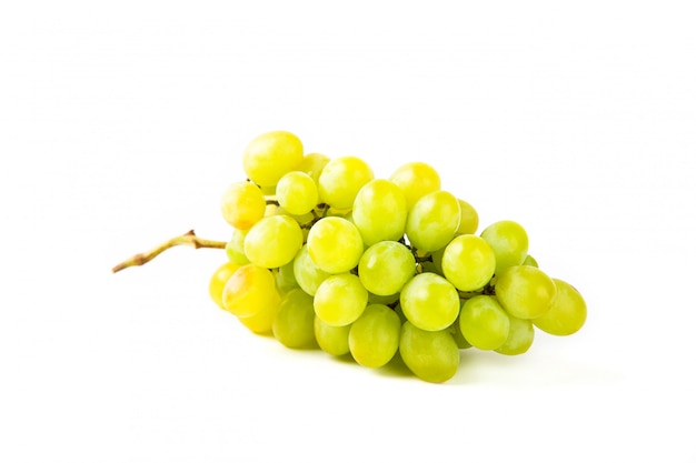 Grapes on white