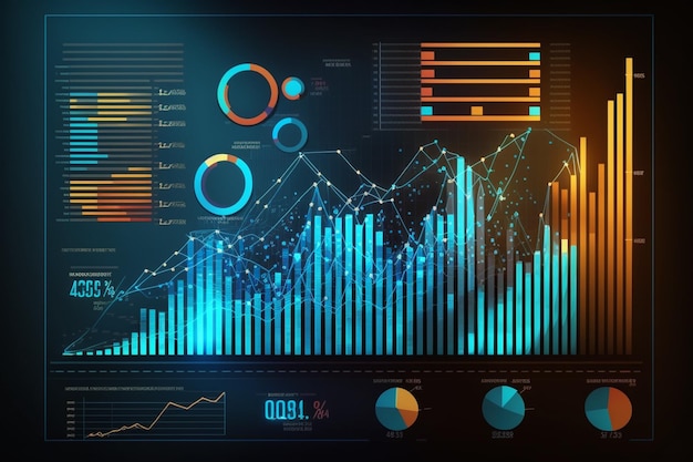 A graph with a graph and numbers on it