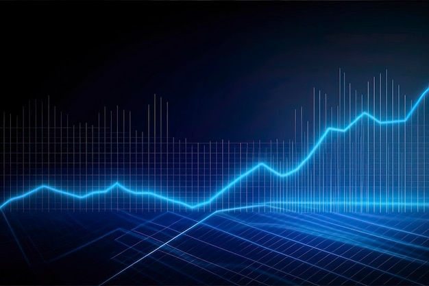 A graph with a line graph in the middle