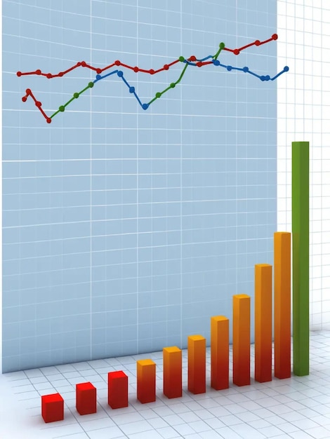 Photo a graph with the word graph on it and a graph on the top